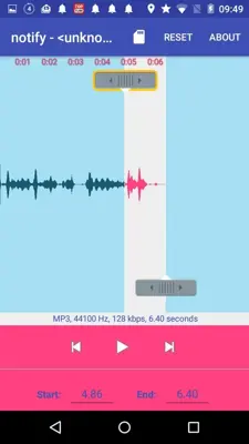 MP3 Cutter android App screenshot 1