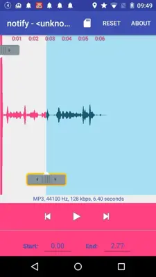 MP3 Cutter android App screenshot 2